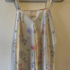 pastel floral "silk" nightie